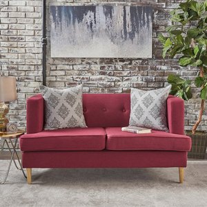 LOVESEATS SFB68018 Chesterfield French Style Two-Seater <b>Sofa</b> Bench Tufted Square Shape Living Room Furniture <b>Sponge</b> <b>for</b> Home - Product Image 3