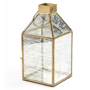 Farol de Vela Hexagonal Moderno de Metal y Vidrio, Elegante Acabado de Acero Inoxidable Pulido, Decoración para el Hogar, Accesorio Decorativo para Mesa - Product Image 3