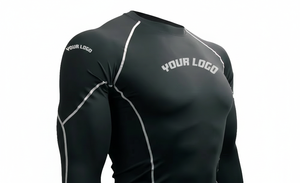 High Quality Wholesale Jiu Jitsu Fitness <b>Swim</b> <b>Shirts</b> <b>Men</b> Custom Printed Front Long Sleeve MMA Rash Guard Breathable UPF50 Quick - Product Image 3