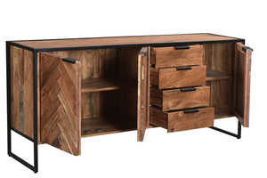 ตู้เก็บของ3ประตู3ลิ้นชักขนาด180ซม. วิธีการจัดเก็บที่หรูหราสำหรับบ้านของคุณ - Product Image 3