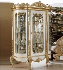 ตู้โชว์กระจกบานเดี่ยวไม้แกะสลักสไตล์ยุโรปสุดหรูแบบสั่งทำตามเทรนด์แฟชั่น OE - Product Image 2