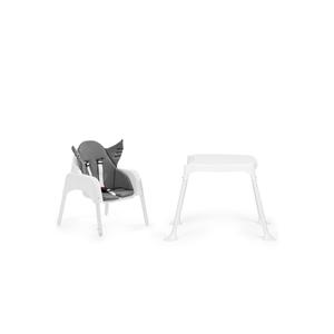 Seggiolone da studio con alato d'angelo-grigio con imbottiture - Product Image 3