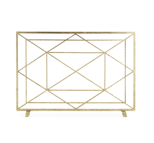 Golden Fireplace Screen <b>Fire</b> Place Fence Spark <b>Guard</b> Devices Household Supplies Best Quality Fireproof Shield Concise - Product Image 5