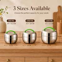 Doppelwandige Edelstahl-Apfel-Form Isolierte Bento-Box Lunchbox für Schüler, Kinder und Erwachsene, Tragbar