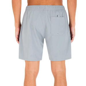 Custom Men's Surf Boardshorts Eco-Friendly Printed <b>Canvas</b> Knitted Mid Drawstring 100% Polyester 4-Way Stretch <b>Beach</b> Recycled - Product Image 3