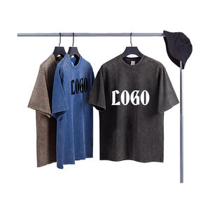 Camisetas de Verano de Manga Corta para Hombre, Unisex, Retro, Lavadas, 100% Algodón, de Alta Calidad, Personalizadas, Anti-Pilling, Corte Holgado - Product Image 5