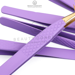 Ensemble de pinces à cils 10 pièces en acier inoxydable de haute qualité pour extensions de cils par Beauty Concept International - Product Image 5