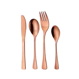 Set di posate da tavola in acciaio inossidabile oro rosa set di posate in acciaio inossidabile di migliore qualità Amazon posate da cucina