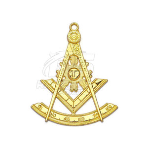 Ensemble de collier et de bijoux maçonniques de qualité supérieure, accessoires de cérémonie de loge, collier maçonnique avec ensemble de bijoux - Product Image 3