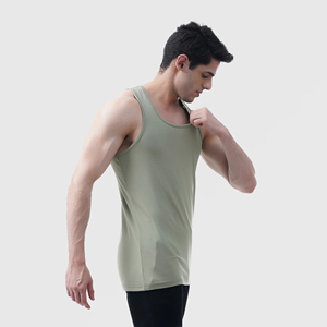 Camiseta sin mangas para hombre al por mayor último diseño hecho del mejor MATERIAL PERSONALIZADO Fitness y gimnasio estilo Atlético algodón y poliéster - Product Image 6