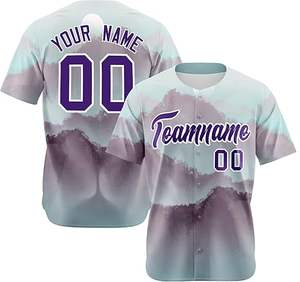 เสื้อเจอร์ซีย์เบสบอลติดกระดุมปรับแต่งได้สำหรับผู้ใหญ่ดีไซน์ไม่เหมือนใครระบายอากาศได้ทำให้โรงงานใส่เบสบอลซอฟต์บอล - Product Image 4