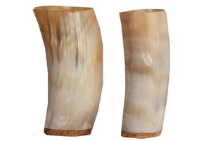 แก้วน้ำทรงเขาสัตว์ไวกิ้งพร้อมฐานหินอาเกตธรรมชาติ เป็นมิตรกับสิ่งแวดล้อมและทำด้วยมือ สำหรับกาแฟ/เบียร์/น้ำ - สัมผัสความหรูหรา - Product Image 2