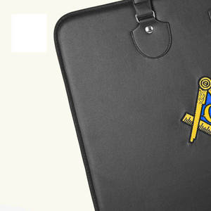 Masonic Master Regalia Briefcase & <b>Apron</b> Case Genuine Leather/Satin Fabric Foldable High Quality OEM ODM Customizable Best Price - Product Image 5