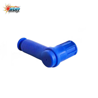 SUN Racing Nouveau Capuchon de bougie d'allumage universel de haute qualité en bakélite bleue pour moto # 90