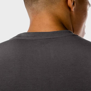 Camiseta personalizada de manga corta para hombre de nuevo diseño de alta calidad, camiseta en blanco para hombre para entrenamiento de gimnasio y ejercicio - Product Image 3