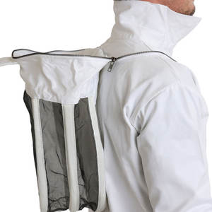 Traje de apicultura de cuerpo completo de algodón profesional de color blanco con velo, traje de protección a prueba de abejas para apicultores - Product Image 6