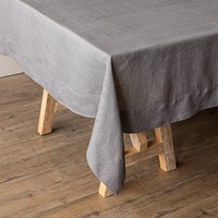Nappe en lin lavé vert sauge, texture naturelle, lavable, pour mariage, banquet, décoration de table de ferme, couverture de table en lin