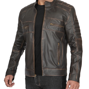 Precio de fábrica Chaqueta de cuero de alta calidad para hombre Diferentes colores disponibles en el precio más vendido Chaqueta de cuero para hombre - Product Image 1