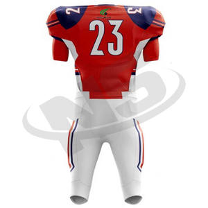 ชุดเสื้อเจอร์ซีย์อเมริกันฟุตบอลแบบสั่งตัดผ้าแห้งเร็วผ้ายืดคุณภาพสูงใส่สบายพิมพ์โลโก้ได้ตามต้องการ - Product Image 2