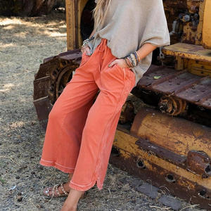 Gym Ready <b>Womens</b> Sweatpants With Custom Embroidery Logo Tag Label And Printing <b>For</b> Fitness Yoga Or Workout Activities - Product Image 4