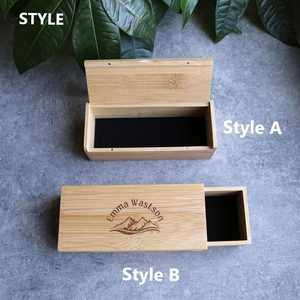 Etuis à lunettes en bois naturel Boîtes à lunettes Etui à lunettes de soleil en bambou naturel - Product Image 5