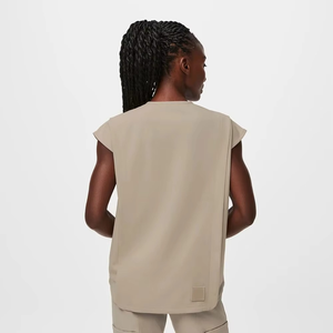 2025 conjunto activo de Top y pantalón conjuntos de uniformes de manga corta de talla grande uniforme de trabajo mejor conjunto de uniformes de Color sólido - Product Image 2