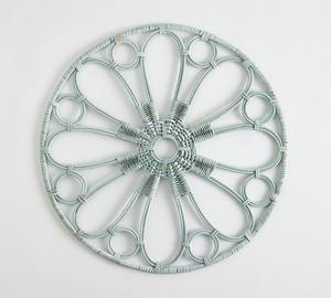 Napperon en rotin tissé à la main rond assiette de chargeur de Table en osier naturel pour Table à manger décoration de la maison fabriqué au Vietnam - Product Image 1