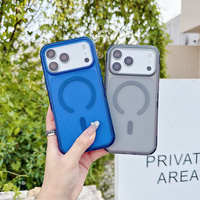 Coque pour Samsung Galaxy S26 FE/S26 Ultra/S26 Plus/S25/A27/A57/A37/A07/A17, finition mate givrée, effet magnétique, antidérapante, coque de téléphone