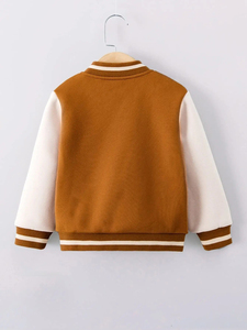 Chaquetas Universitarias de Chenilla de Algodón Personalizables al por Mayor para Invierno, Chaqueta Universitaria Negra y Blanca para Hombre - Product Image 2