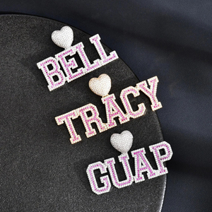 Collar de Moda Personalizado con Placa de Nombre de Moissanita y Diamantes, Chapado en Oro, con Letras Inglesas Bordadas - Product Image 5