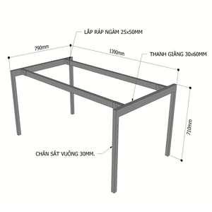 Patas de Acero para Escritorio de Computadora HCSL010 de 140x80cm, Mayor Durabilidad y Estabilidad - Product Image 5