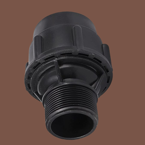 Haute qualité 90MM X 3 pouces PP Compression connecteur rapide HDPE tuyau réduisant l'accouplement pour raccords de tuyauterie d'irrigation goutte à goutte - Product Image 4