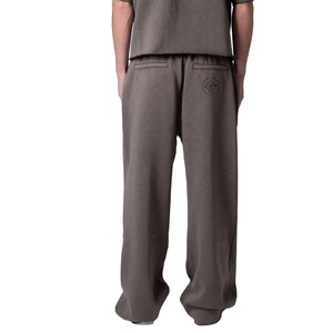 French Terry Oversized Washed Straight <b>Men's</b> Pants Heavyweight Cotton High Quality Streetwear <b>Men</b> Acid Wash <b>Trousers</b> - Product Image 6