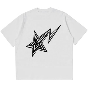 T-shirts oversize à épaules tombantes de style streetwear Y2K, unisexes, décontractés, vintage, imprimés, en microfibre, hip-hop, gothique, pour l'été - Product Image 5