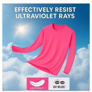 Camiseta Casual de Manga Larga para Hombre, Cuello Redondo, Tejido de Punto, Color Sólido, Rosa, Secado Rápido, Corte Regular - Product Image 3