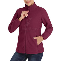 Veste polaire femme à séchage rapide veste polaire femme entraînement avec poches latérales veste polaire femme
