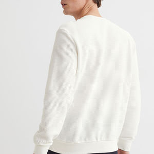 Basics coton 2025 hommes décontracté coupe ample pull en tricot col rond hiver pull avec motif décoration printemps Style - Product Image 3