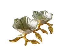 Bol en métal floral en aluminium très demandé, résistant aux taches de raisins secs, de figues ou de dattes, et conservant un aspect propre