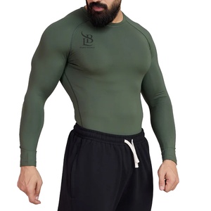 Camisetas de Compresión de Alta Calidad para Gimnasio, Fitness y Culturismo, Transpirables, para Entrenamiento, Personalizadas para Hombre - Product Image 1
