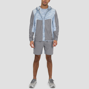 Nouvelle veste de sport d'extérieur pour homme en nylon et élasthanne à 3 tons personnalisée, coupe-vent pour homme - Product Image 1
