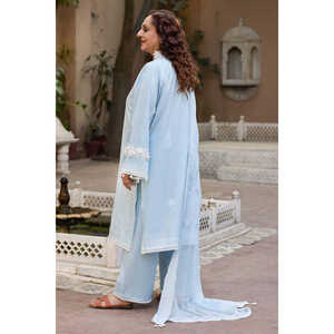 Conjunto de 3 Piezas para Mujer, Traje Bordado con Dupatta de Chifón Estampado con Laca BM-62016 - Product Image 2