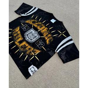 Custom Fan Jersey Streetwear Tops cortos con estilo para cada aficionado a los deportes de moda Custom Fan Jerseys Bold Streetwear Short Tops - Product Image 4