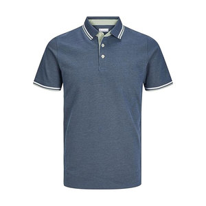 Chemises polo à manches courtes pour hommes, chemise polo en piqué de coton à coupe ajustée - Product Image 1