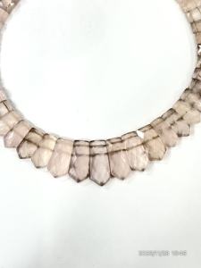 สร้อยคอช็อคเกอร์ทรงเหลี่ยมหรูหราทันสมัย ทำจากควอตซ์น้ำแข็งธรรมชาติ เกรด AAA ความยาว 18 นิ้ว - Product Image 4