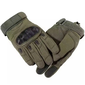 Gants de travail tactiques en cuir robuste avec paume renforcée pour l'escalade, l'assurage, le sauvetage et la sécurité au travail, résistants aux chocs et adaptés au cyclisme - Product Image 3
