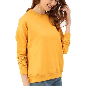 Sweat-shirt femme sur mesure de haute qualité coupe ample coton/polaire col rond marque privée pour la saison d'hiver - Product Image 3