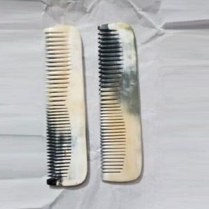 Best Quality Custom Vintage Style Buffalo Horn <b>Hair</b> <b>Comb</b> Unique Full Horn <b>Hair</b> Extensions in Natural Color - Product Image 1