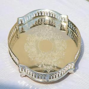 Plateau de service pour décoration d'événements, plateau décoratif de style européen, plateau de décoration d'intérieur vintage classique - Product Image 6