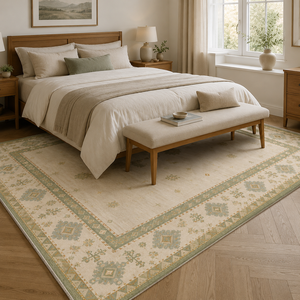 <b>Rug</b> Weavers RW3064 Gendje Oat <b>Tribal</b> Washable <b>Rug</b> Dropshipping Wholesale Washable Chenille 10 Sizes - Product Image 5