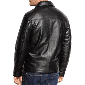 Men's Custom Made Genuine Lambskin <b>Leather</b> Jackets Classic Biker Style Fashion <b>Leather</b> Jacket For Men - Product Image 2